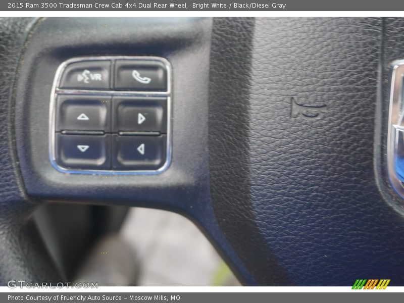 Bright White / Black/Diesel Gray 2015 Ram 3500 Tradesman Crew Cab 4x4 Dual Rear Wheel