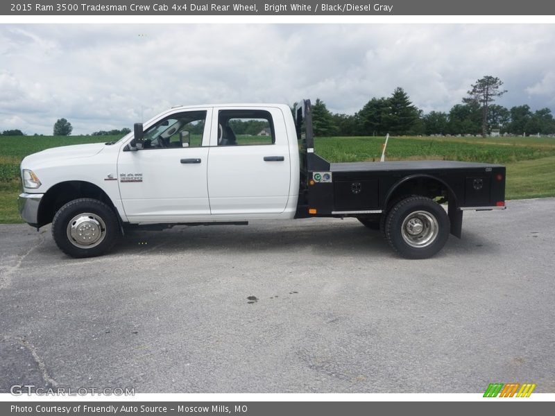 Bright White / Black/Diesel Gray 2015 Ram 3500 Tradesman Crew Cab 4x4 Dual Rear Wheel