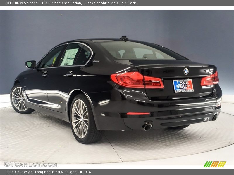 Black Sapphire Metallic / Black 2018 BMW 5 Series 530e iPerfomance Sedan