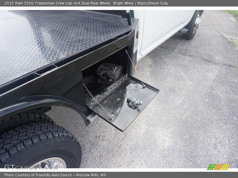 Bright White / Black/Diesel Gray 2015 Ram 3500 Tradesman Crew Cab 4x4 Dual Rear Wheel