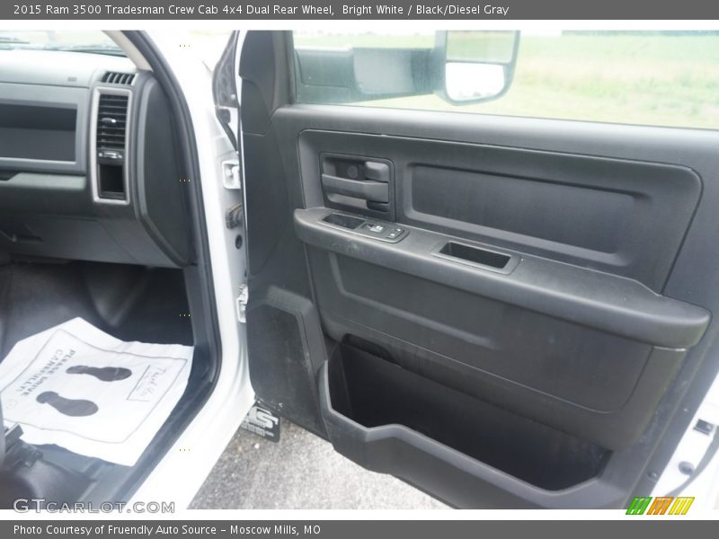 Bright White / Black/Diesel Gray 2015 Ram 3500 Tradesman Crew Cab 4x4 Dual Rear Wheel