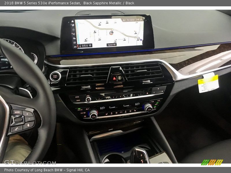 Black Sapphire Metallic / Black 2018 BMW 5 Series 530e iPerfomance Sedan