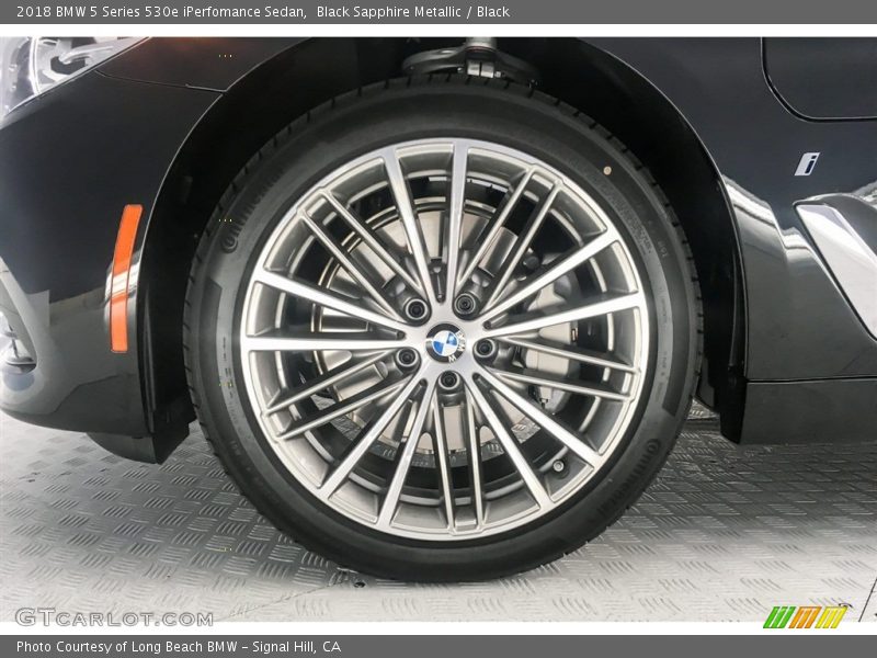 Black Sapphire Metallic / Black 2018 BMW 5 Series 530e iPerfomance Sedan