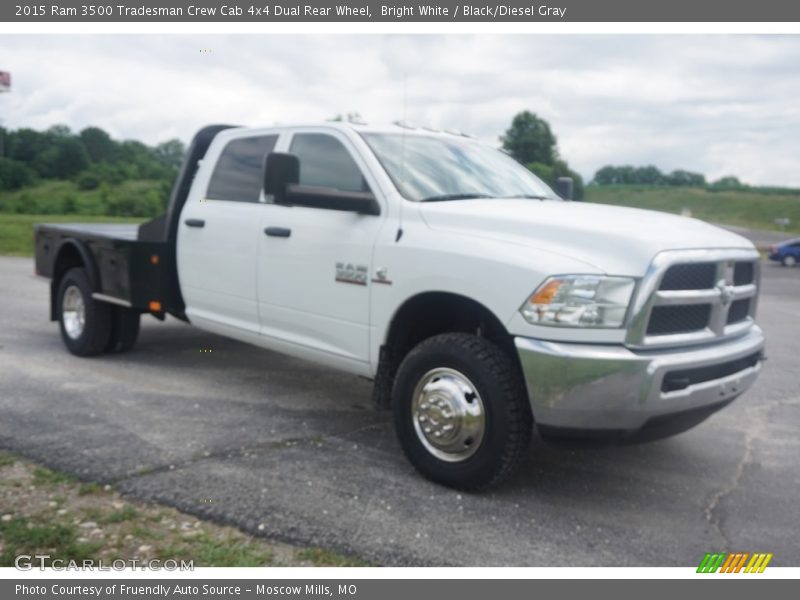 Bright White / Black/Diesel Gray 2015 Ram 3500 Tradesman Crew Cab 4x4 Dual Rear Wheel