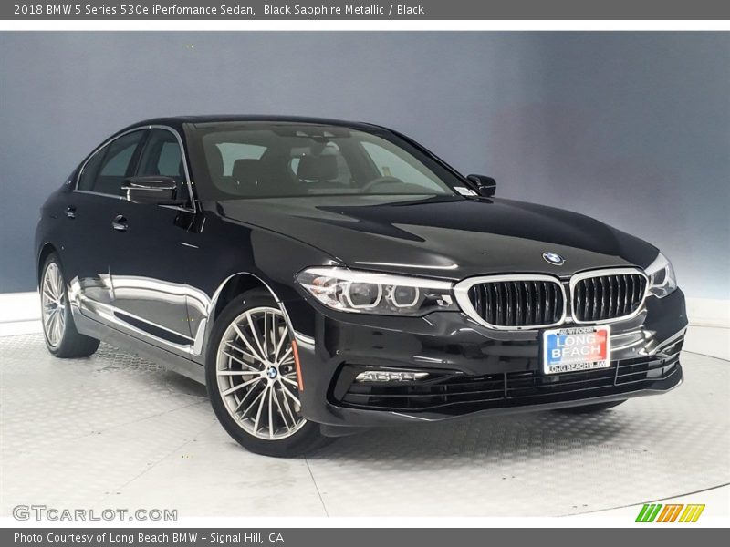 Black Sapphire Metallic / Black 2018 BMW 5 Series 530e iPerfomance Sedan