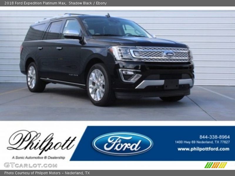 Shadow Black / Ebony 2018 Ford Expedition Platinum Max