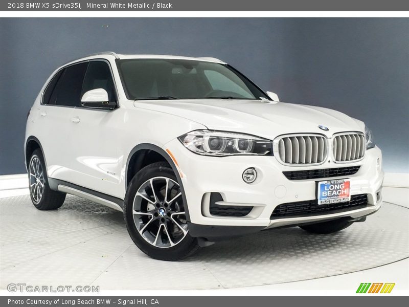 Mineral White Metallic / Black 2018 BMW X5 sDrive35i