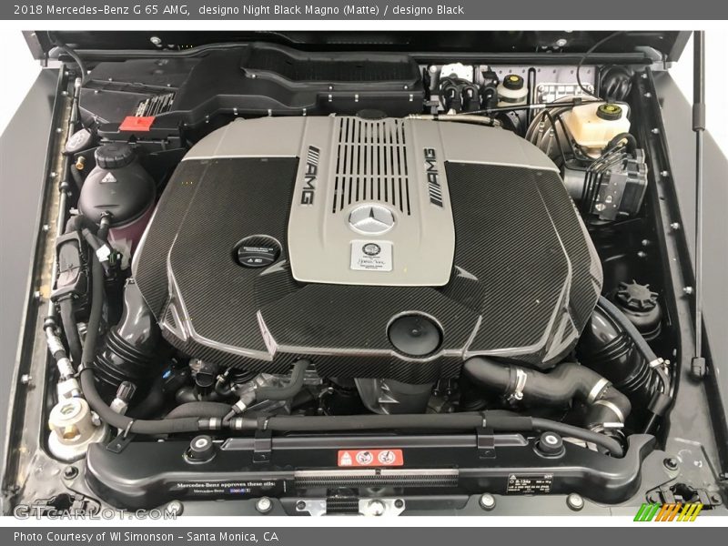  2018 G 65 AMG Engine - 6.0 Liter AMG biturbo SOHC 36-Valve V12