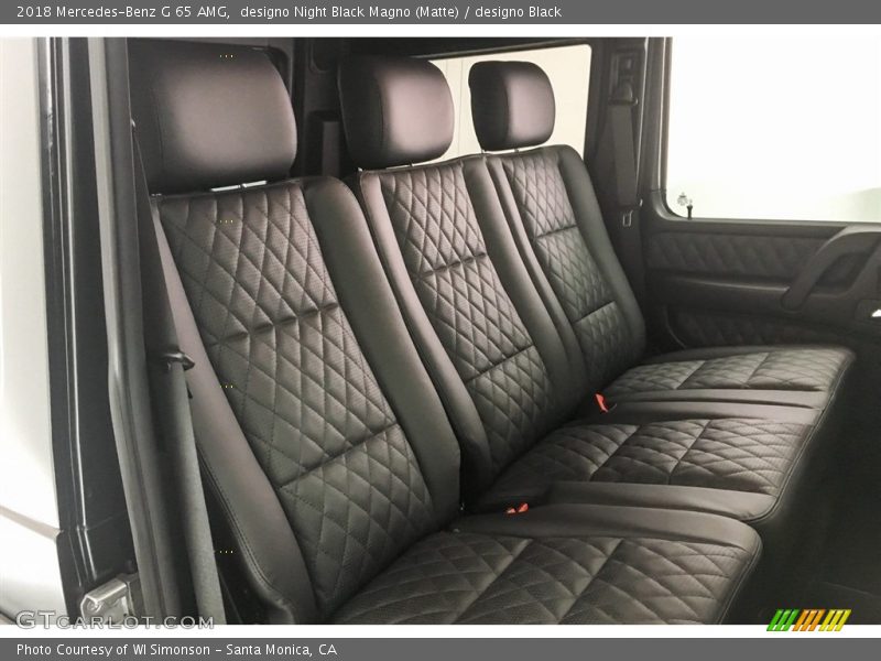 Rear Seat of 2018 G 65 AMG
