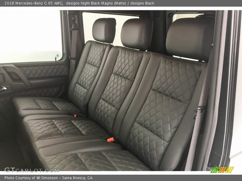 Rear Seat of 2018 G 65 AMG