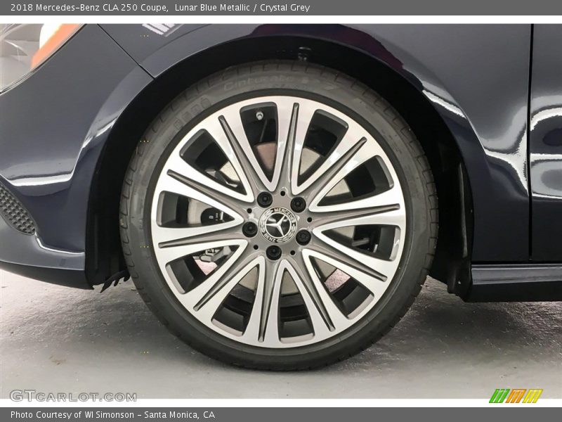 Lunar Blue Metallic / Crystal Grey 2018 Mercedes-Benz CLA 250 Coupe