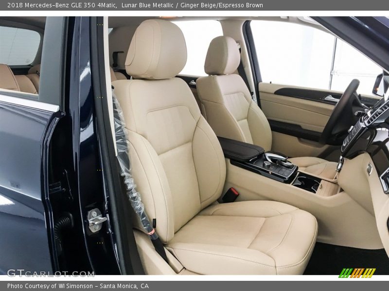 Lunar Blue Metallic / Ginger Beige/Espresso Brown 2018 Mercedes-Benz GLE 350 4Matic