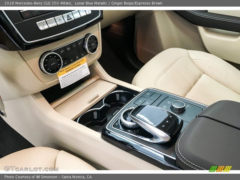Lunar Blue Metallic / Ginger Beige/Espresso Brown 2018 Mercedes-Benz GLE 350 4Matic