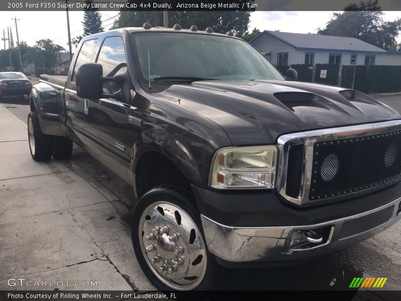 Arizona Beige Metallic / Tan 2005 Ford F350 Super Duty Lariat Crew Cab 4x4 Dually