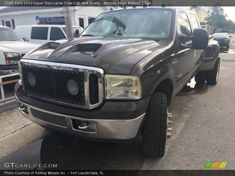 Arizona Beige Metallic / Tan 2005 Ford F350 Super Duty Lariat Crew Cab 4x4 Dually