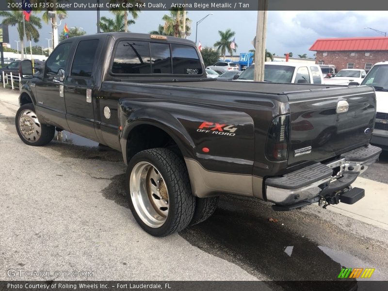 Arizona Beige Metallic / Tan 2005 Ford F350 Super Duty Lariat Crew Cab 4x4 Dually