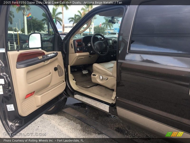 Arizona Beige Metallic / Tan 2005 Ford F350 Super Duty Lariat Crew Cab 4x4 Dually