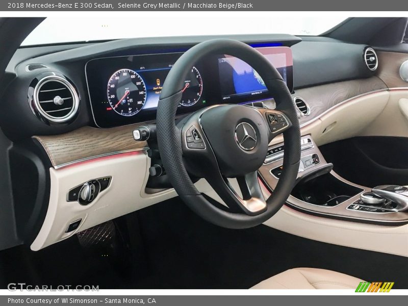 Selenite Grey Metallic / Macchiato Beige/Black 2018 Mercedes-Benz E 300 Sedan