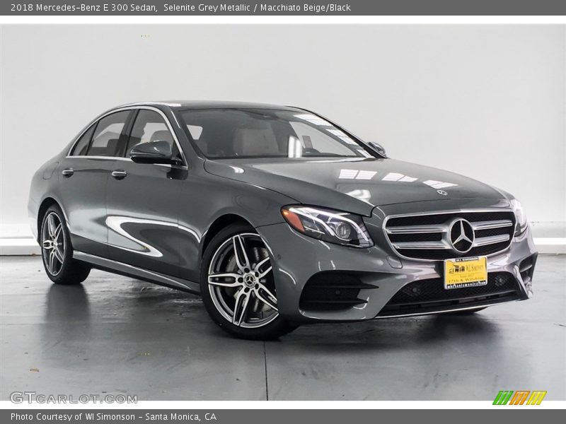 Selenite Grey Metallic / Macchiato Beige/Black 2018 Mercedes-Benz E 300 Sedan