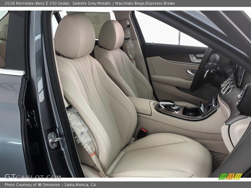Selenite Grey Metallic / Macchiato Beige/Espresso Brown 2018 Mercedes-Benz E 300 Sedan