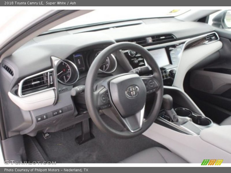 Super White / Ash 2018 Toyota Camry LE