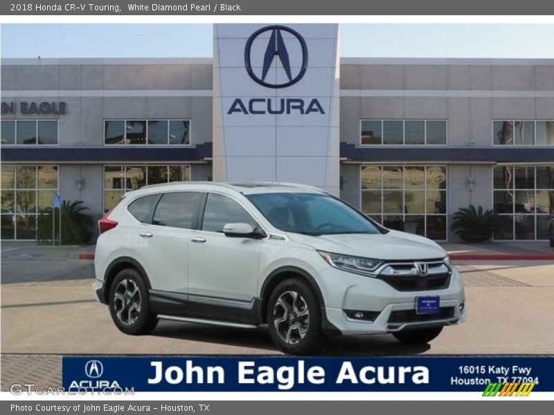 White Diamond Pearl / Black 2018 Honda CR-V Touring
