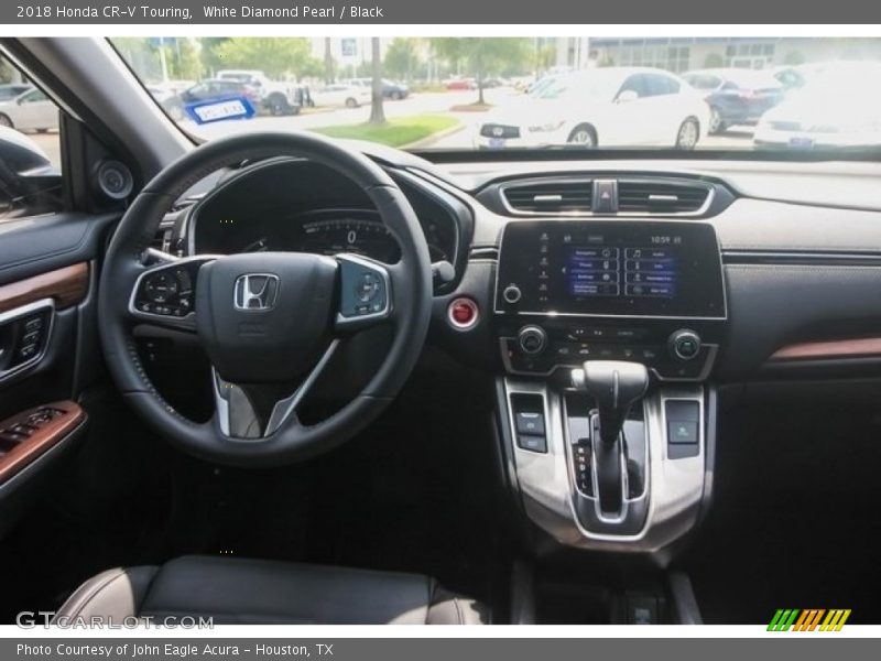 White Diamond Pearl / Black 2018 Honda CR-V Touring
