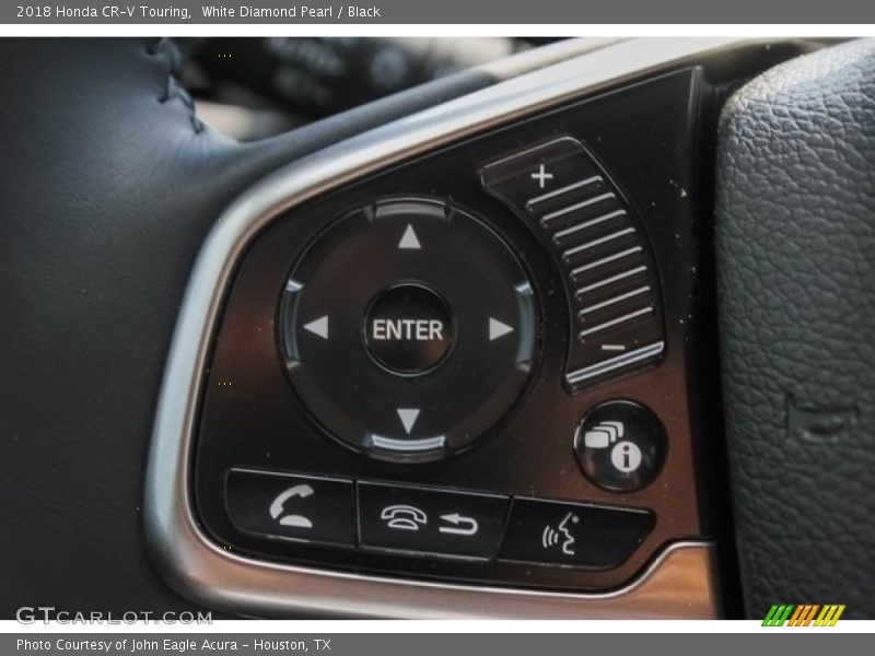 White Diamond Pearl / Black 2018 Honda CR-V Touring