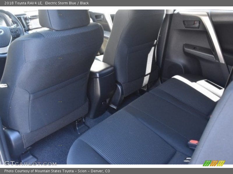 Electric Storm Blue / Black 2018 Toyota RAV4 LE