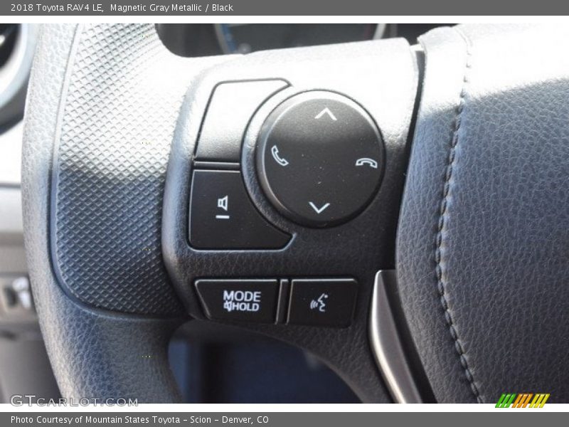 Magnetic Gray Metallic / Black 2018 Toyota RAV4 LE