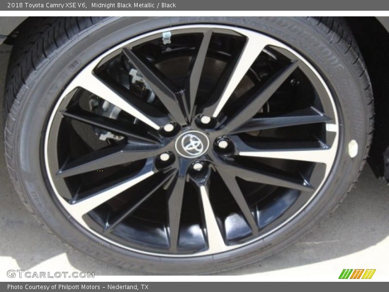 Midnight Black Metallic / Black 2018 Toyota Camry XSE V6