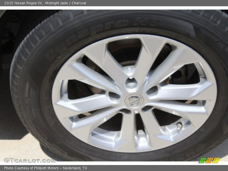 Midnight Jade / Charcoal 2015 Nissan Rogue SV