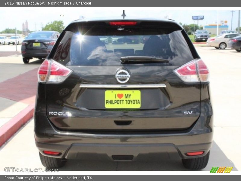 Midnight Jade / Charcoal 2015 Nissan Rogue SV