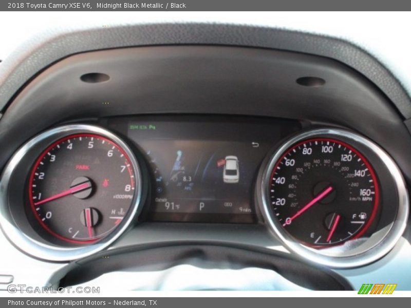 Midnight Black Metallic / Black 2018 Toyota Camry XSE V6