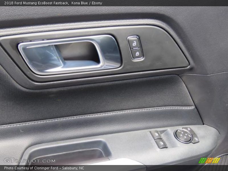 Kona Blue / Ebony 2018 Ford Mustang EcoBoost Fastback