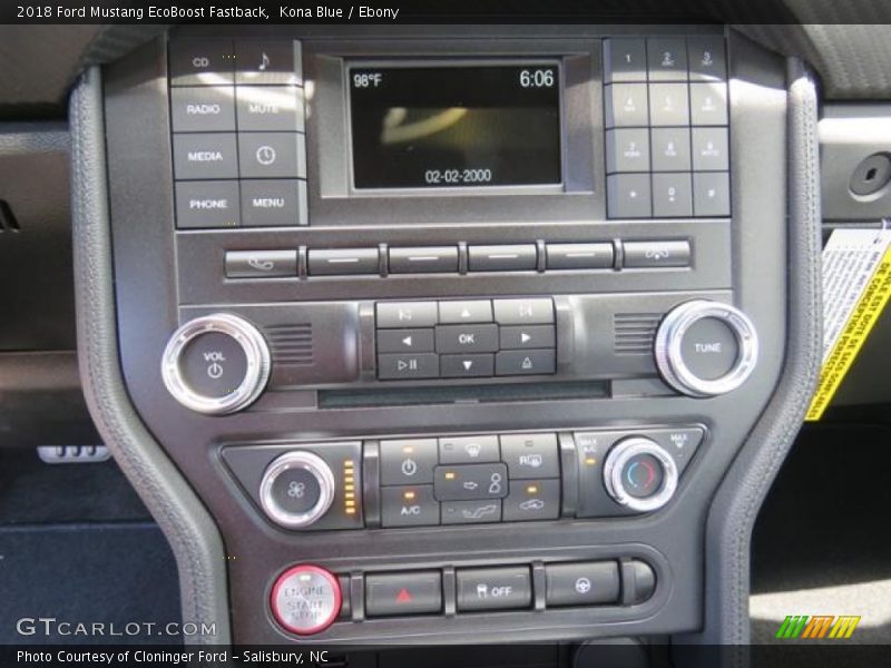 Kona Blue / Ebony 2018 Ford Mustang EcoBoost Fastback