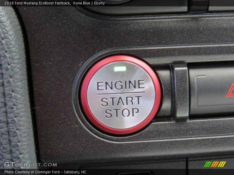 Kona Blue / Ebony 2018 Ford Mustang EcoBoost Fastback