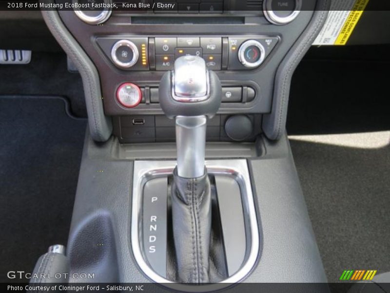 Kona Blue / Ebony 2018 Ford Mustang EcoBoost Fastback