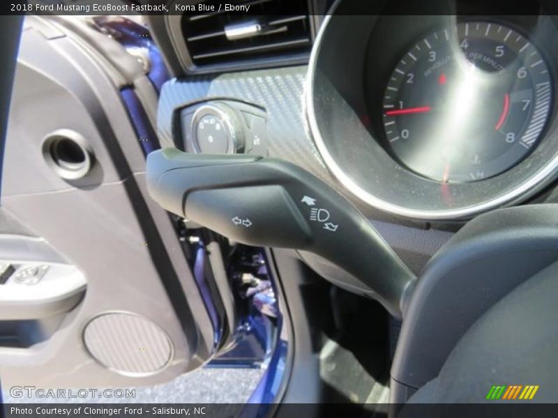 Kona Blue / Ebony 2018 Ford Mustang EcoBoost Fastback