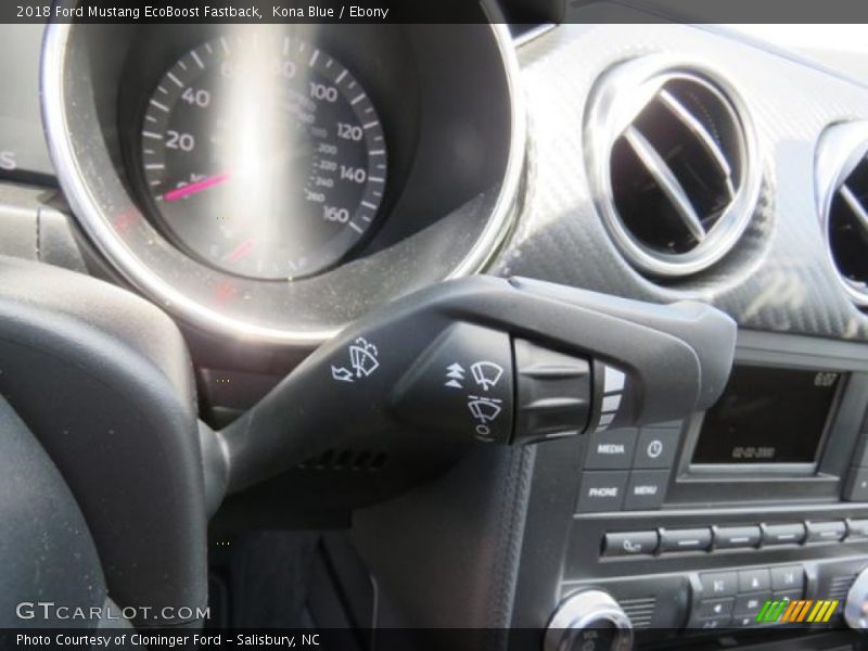 Kona Blue / Ebony 2018 Ford Mustang EcoBoost Fastback