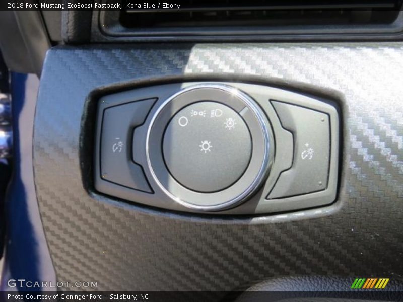 Kona Blue / Ebony 2018 Ford Mustang EcoBoost Fastback
