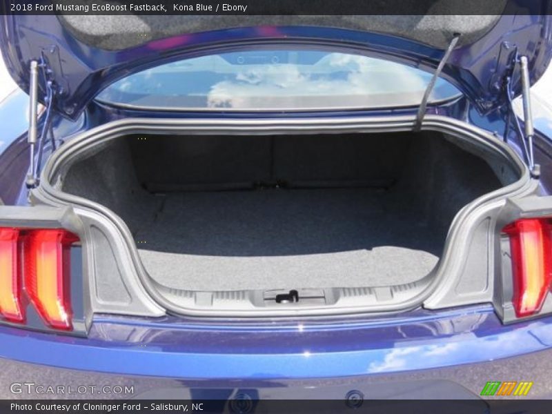 Kona Blue / Ebony 2018 Ford Mustang EcoBoost Fastback