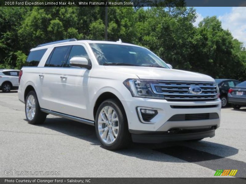 White Platinum / Medium Stone 2018 Ford Expedition Limited Max 4x4