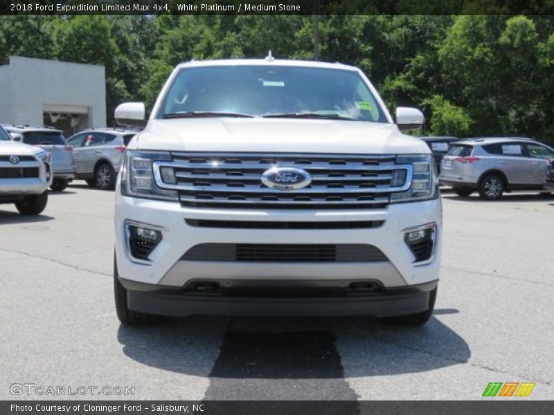 White Platinum / Medium Stone 2018 Ford Expedition Limited Max 4x4