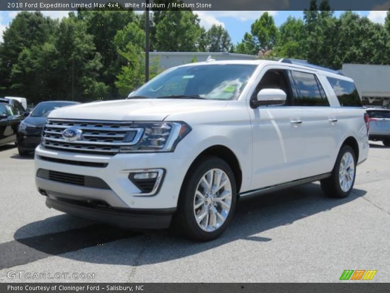 White Platinum / Medium Stone 2018 Ford Expedition Limited Max 4x4