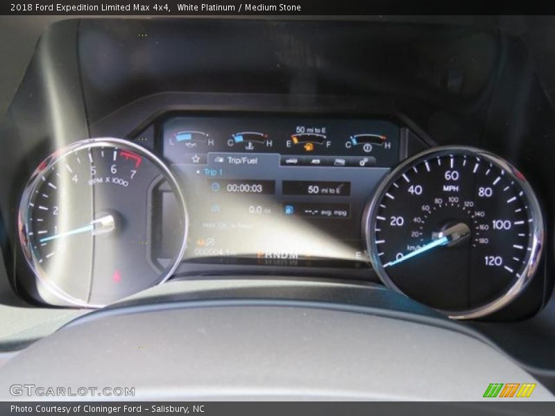 White Platinum / Medium Stone 2018 Ford Expedition Limited Max 4x4