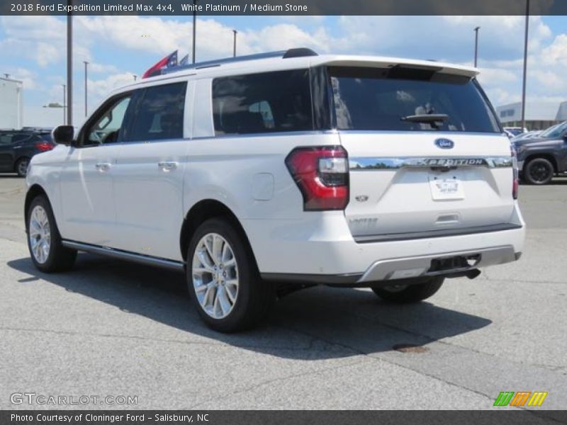 White Platinum / Medium Stone 2018 Ford Expedition Limited Max 4x4