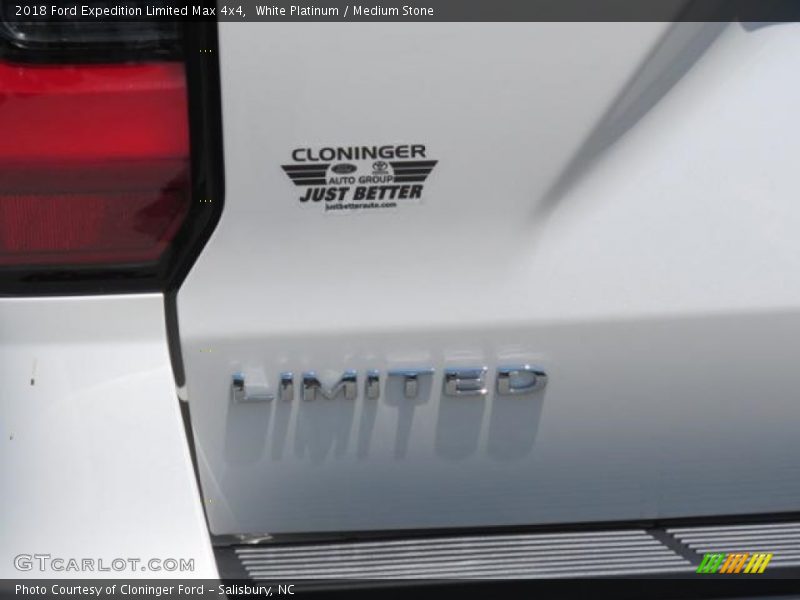 White Platinum / Medium Stone 2018 Ford Expedition Limited Max 4x4