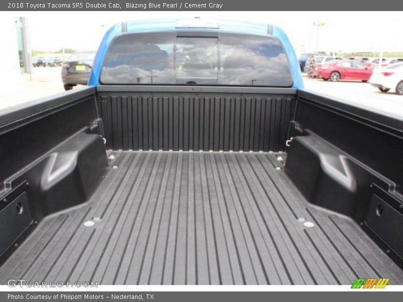 Blazing Blue Pearl / Cement Gray 2018 Toyota Tacoma SR5 Double Cab