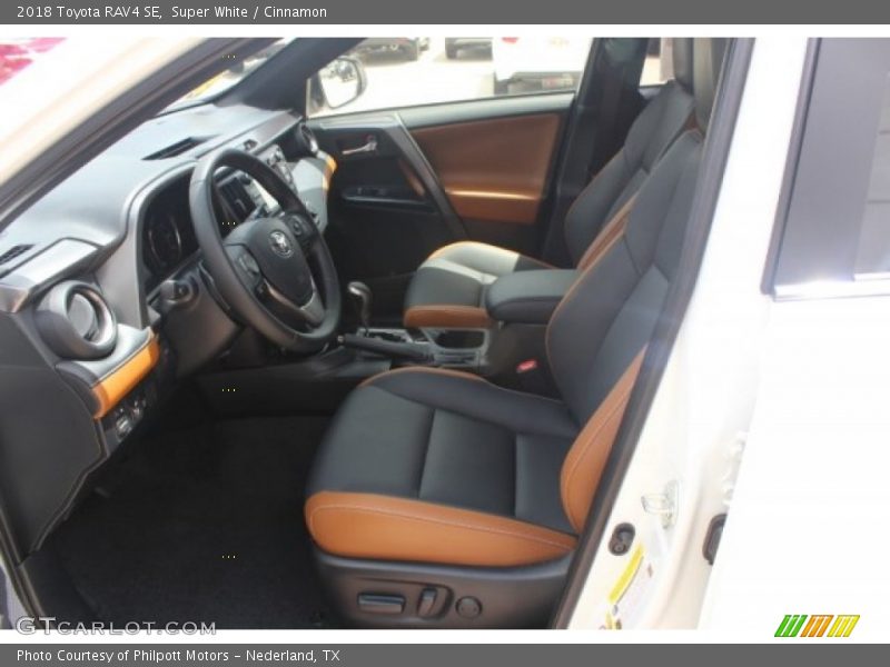 Front Seat of 2018 RAV4 SE